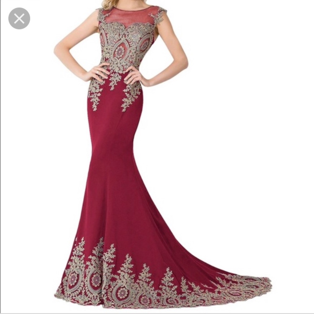 Orange/Red Prom Dress